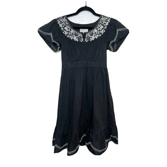 black and white cute dress Zimmermann Matchmaker Ruffle Neck Midi Dress | Black | Size 0
